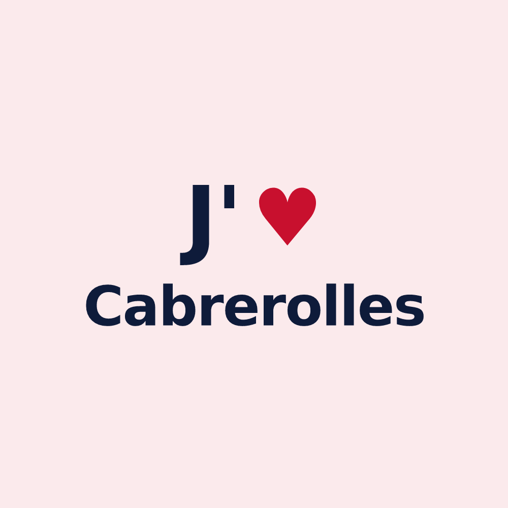 Magnet personnalisé Cabrerolles — design J'aime Cabrerolles