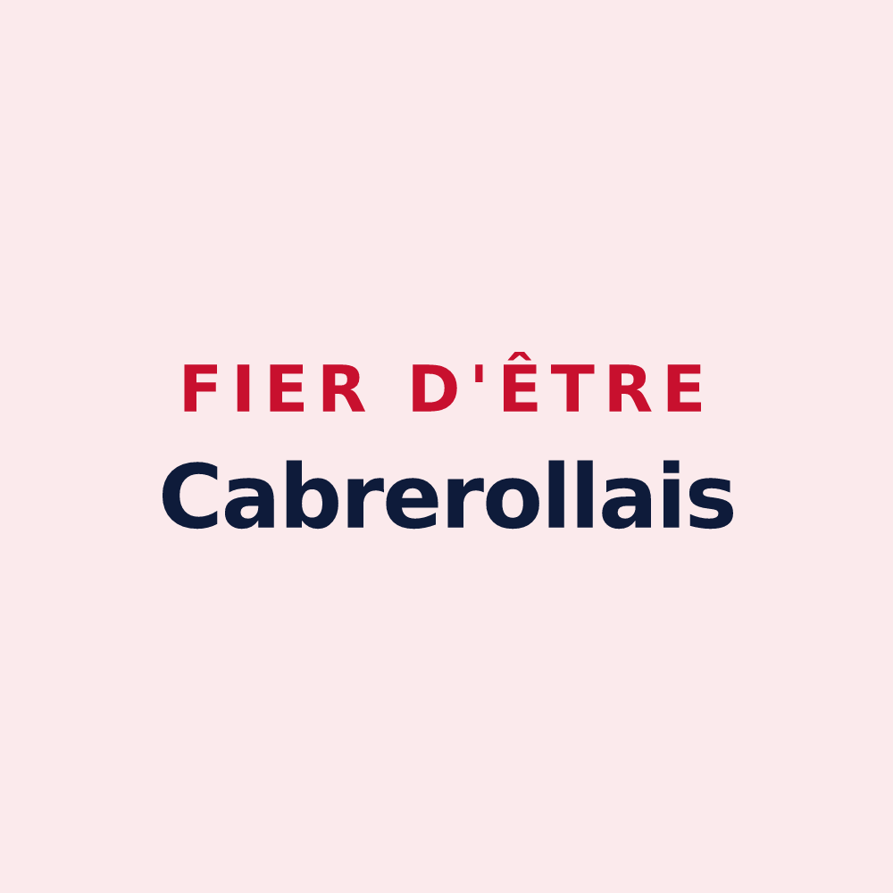 Magnet « Fier d'être Cabrerollais » — design pour Cabrerolles
