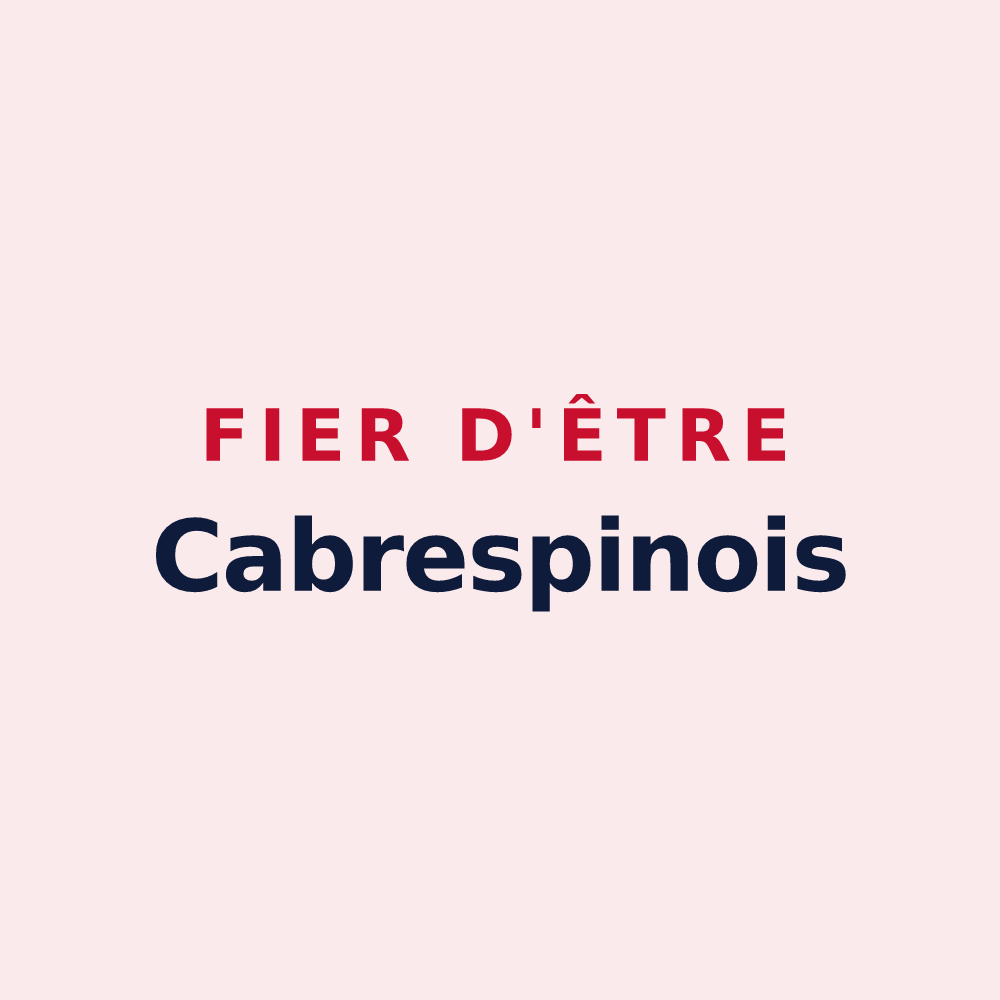 Magnet « Fier d'être Cabrespinois » — design pour Cabrespine