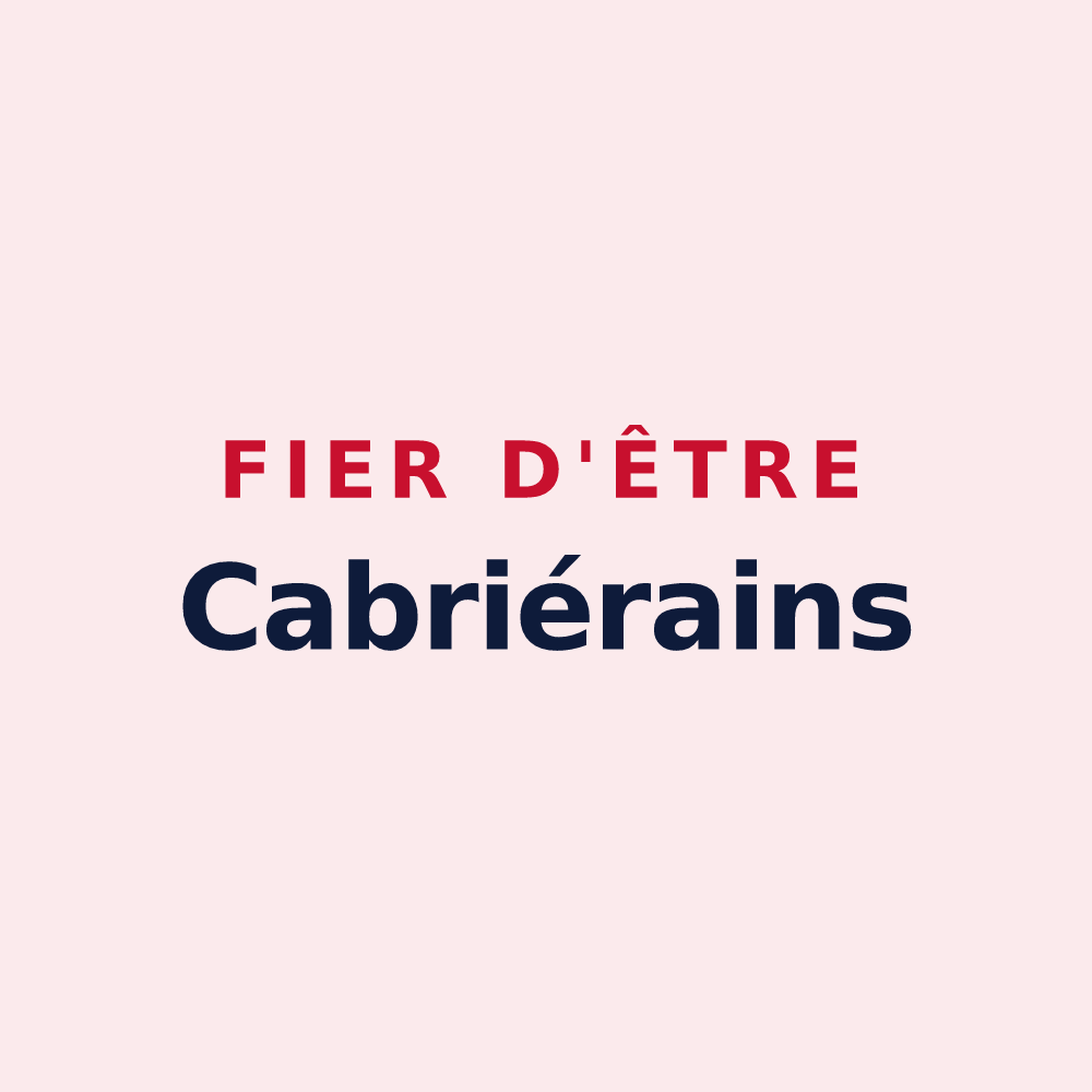 Magnet « Fier d'être Cabriérains » — design pour Cabrières-d'Aigues