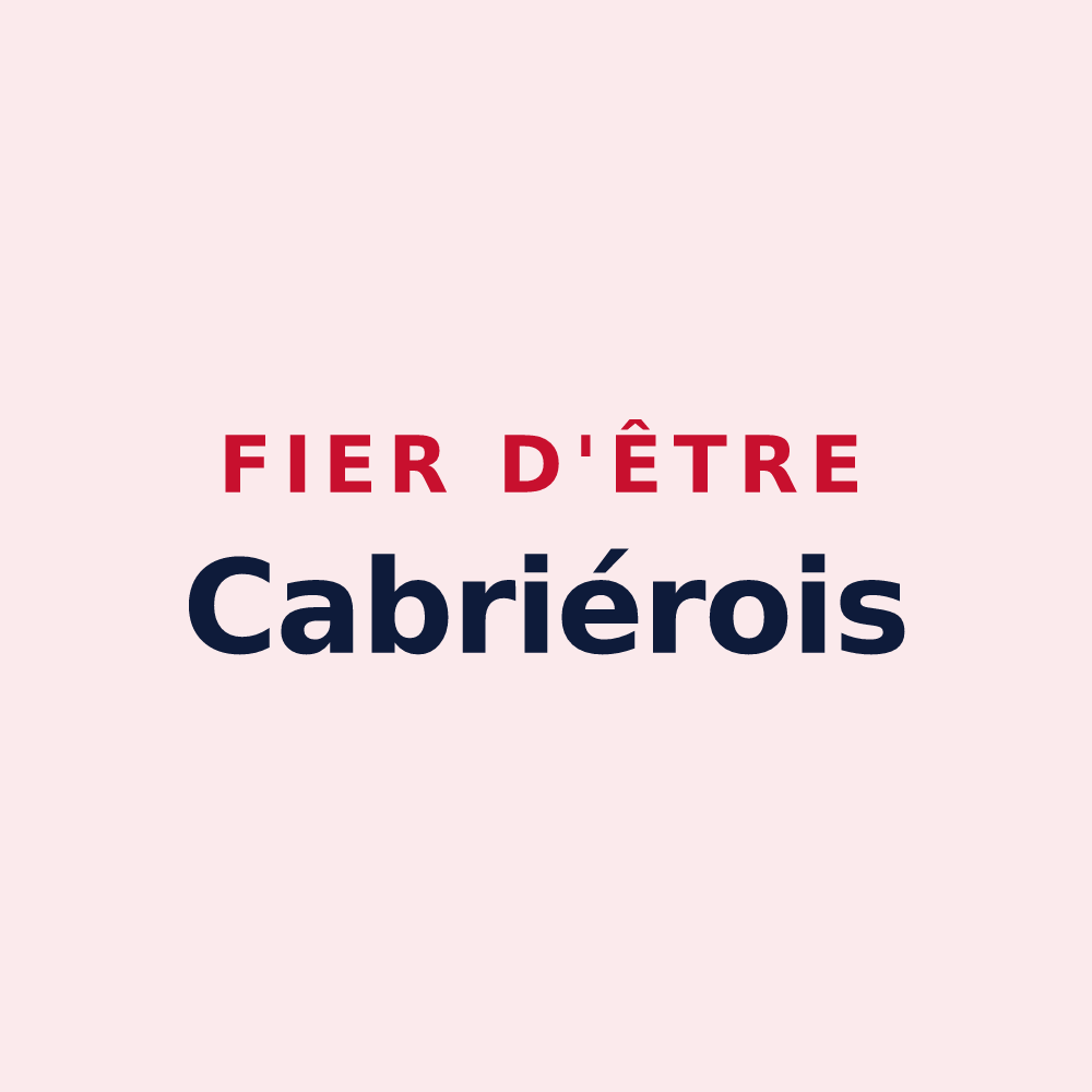 Magnet « Fier d'être Cabriérois » — design pour Cabrières