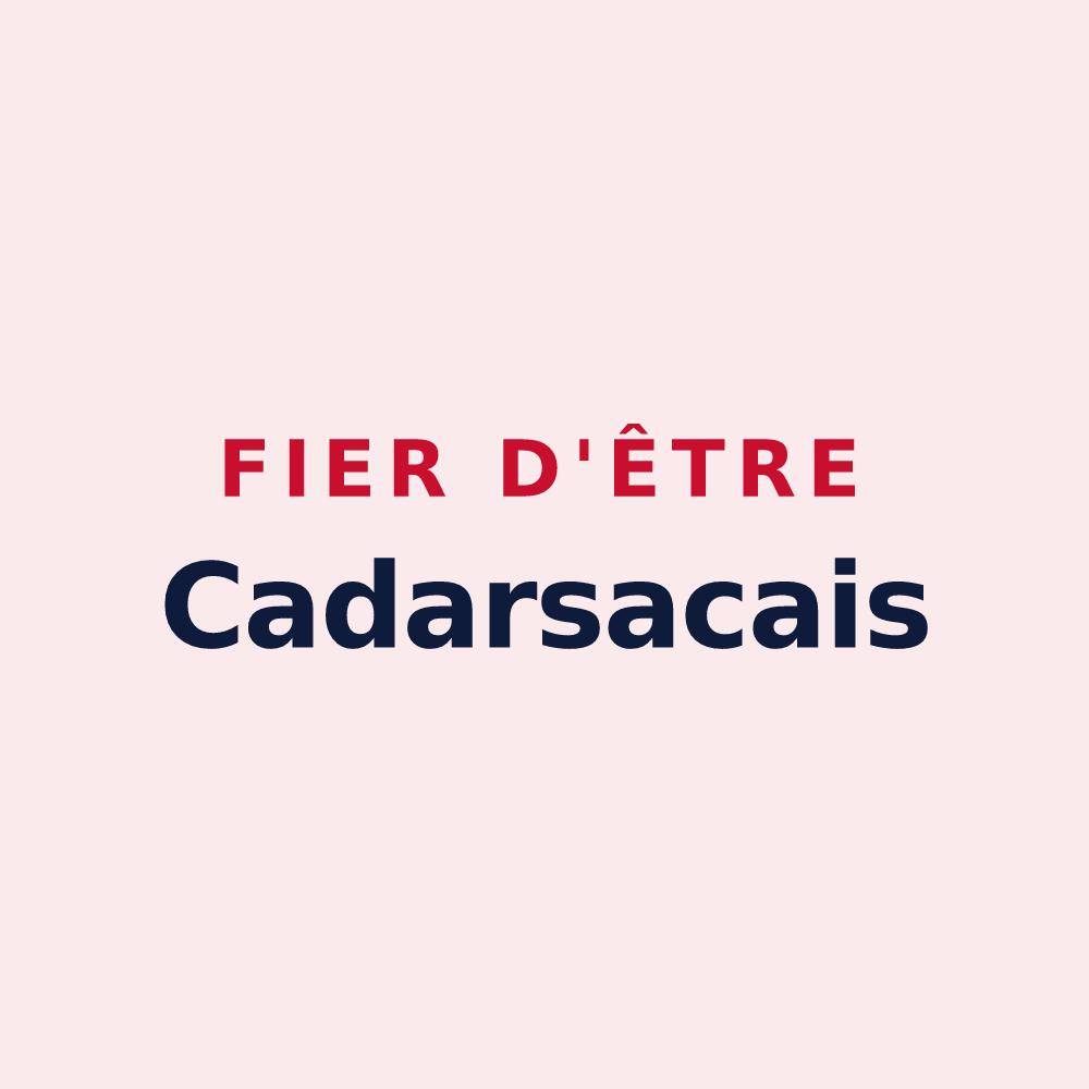 Magnet « Fier d'être Cadarsacais » — design pour Cadarsac