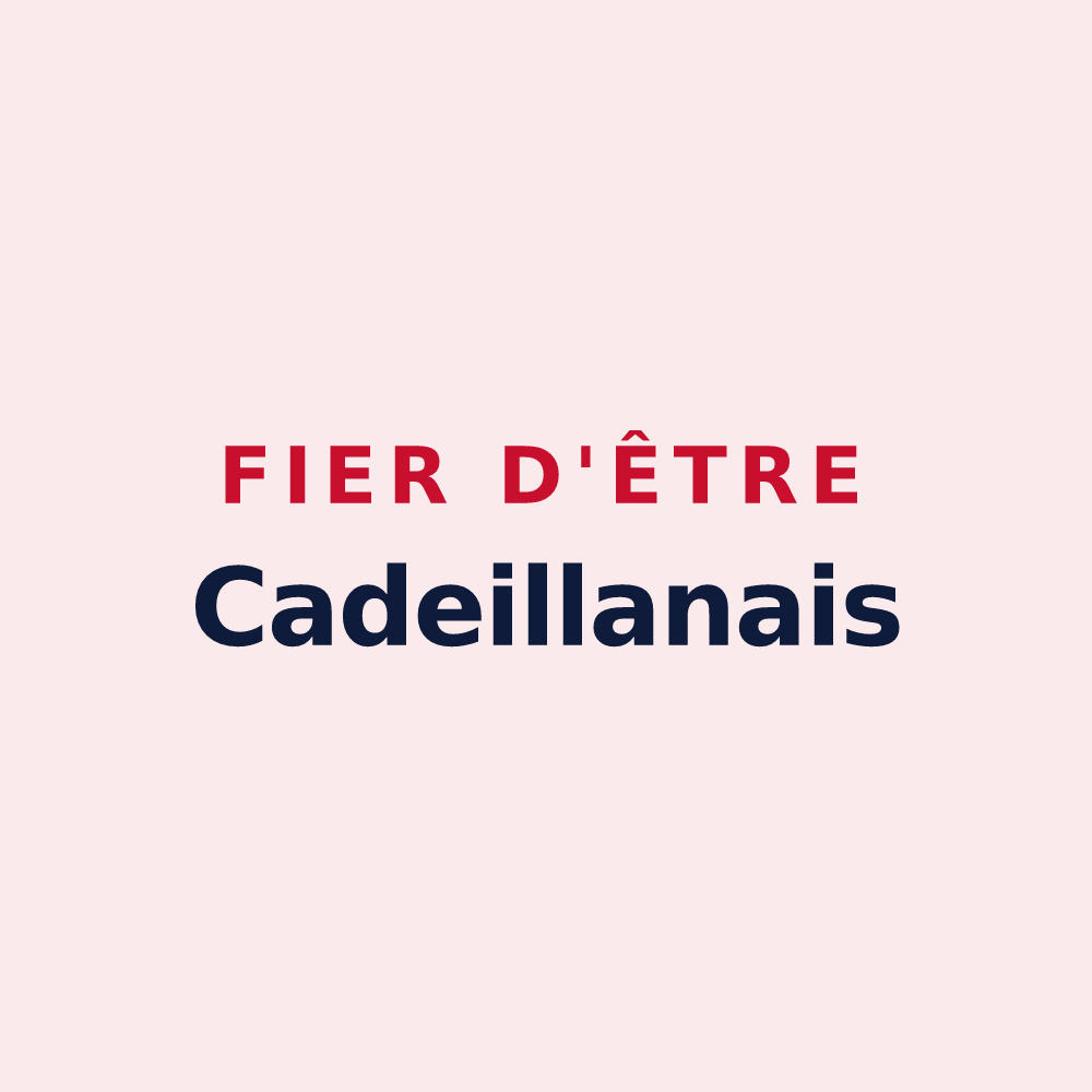 Magnet « Fier d'être Cadeillanais » — design pour Cadeillan