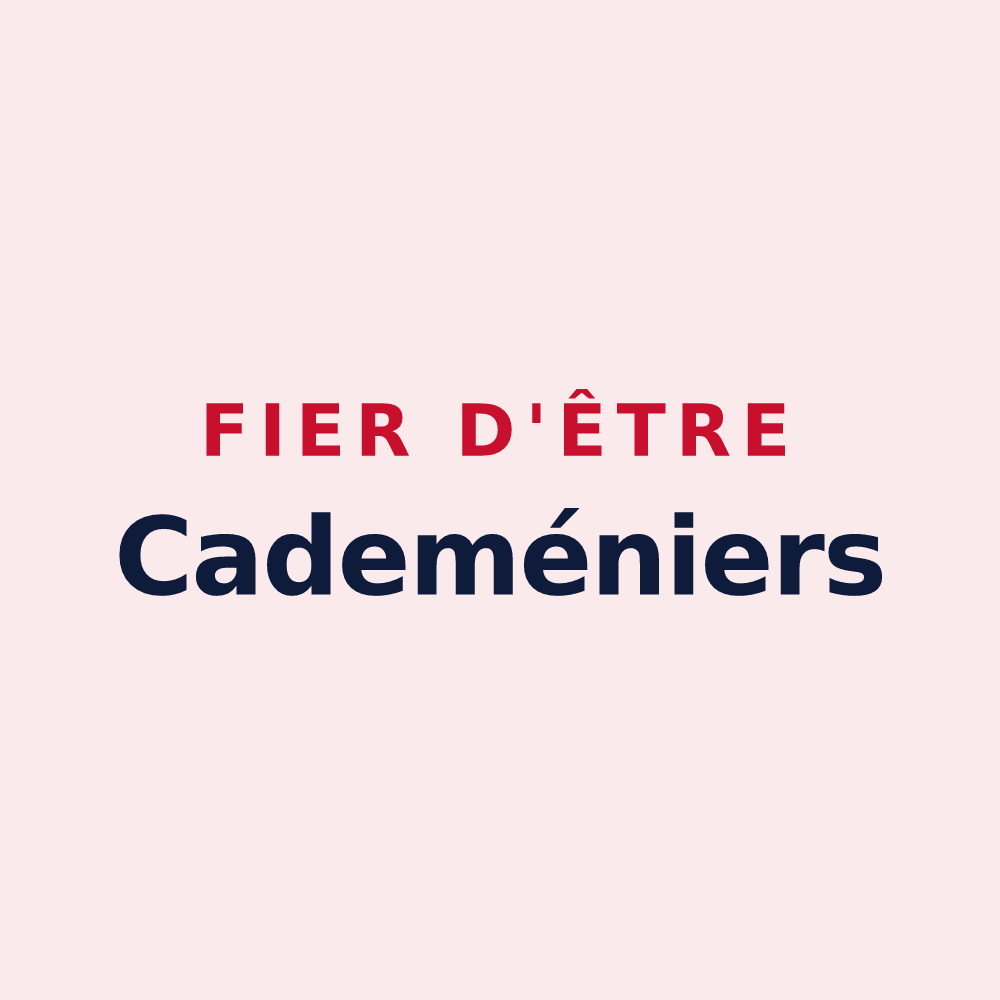 Magnet « Fier d'être Cademéniers » — design pour Cademène
