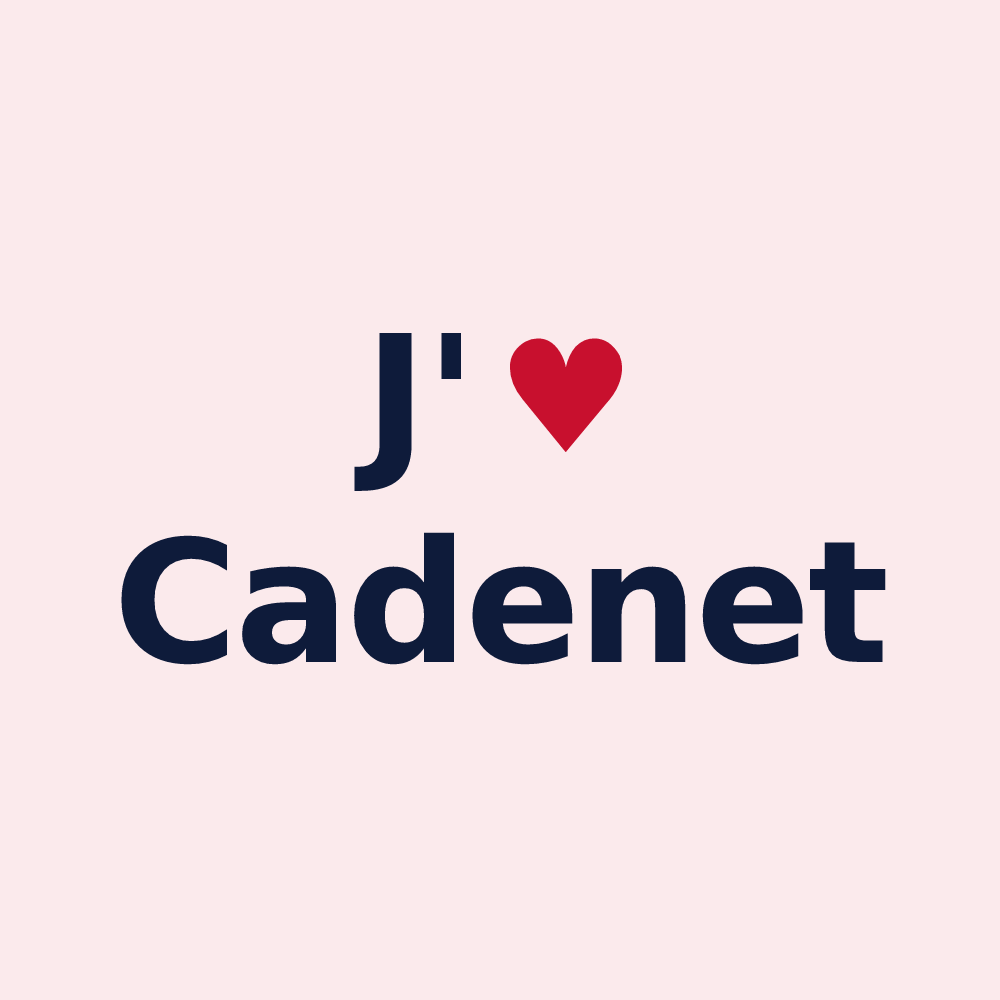 Magnet personnalisé Cadenet — design J'aime Cadenet