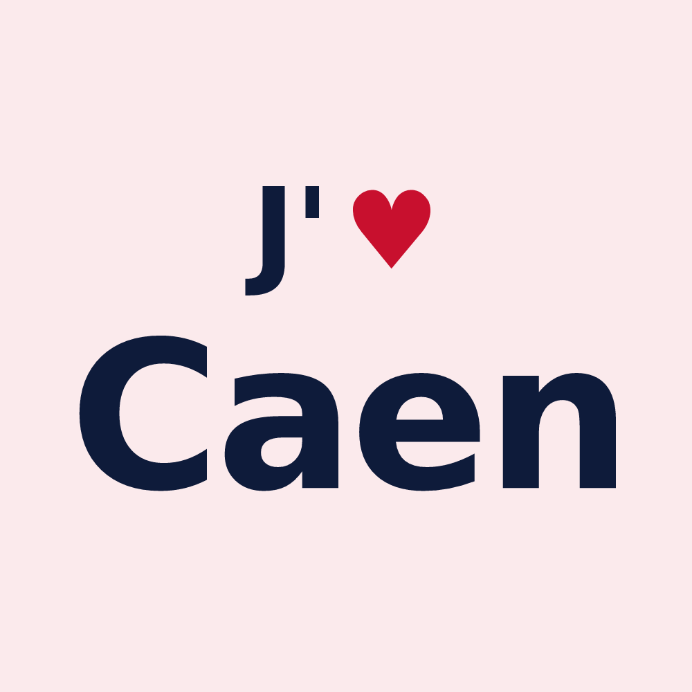 Magnet personnalisé Caen — design J'aime Caen