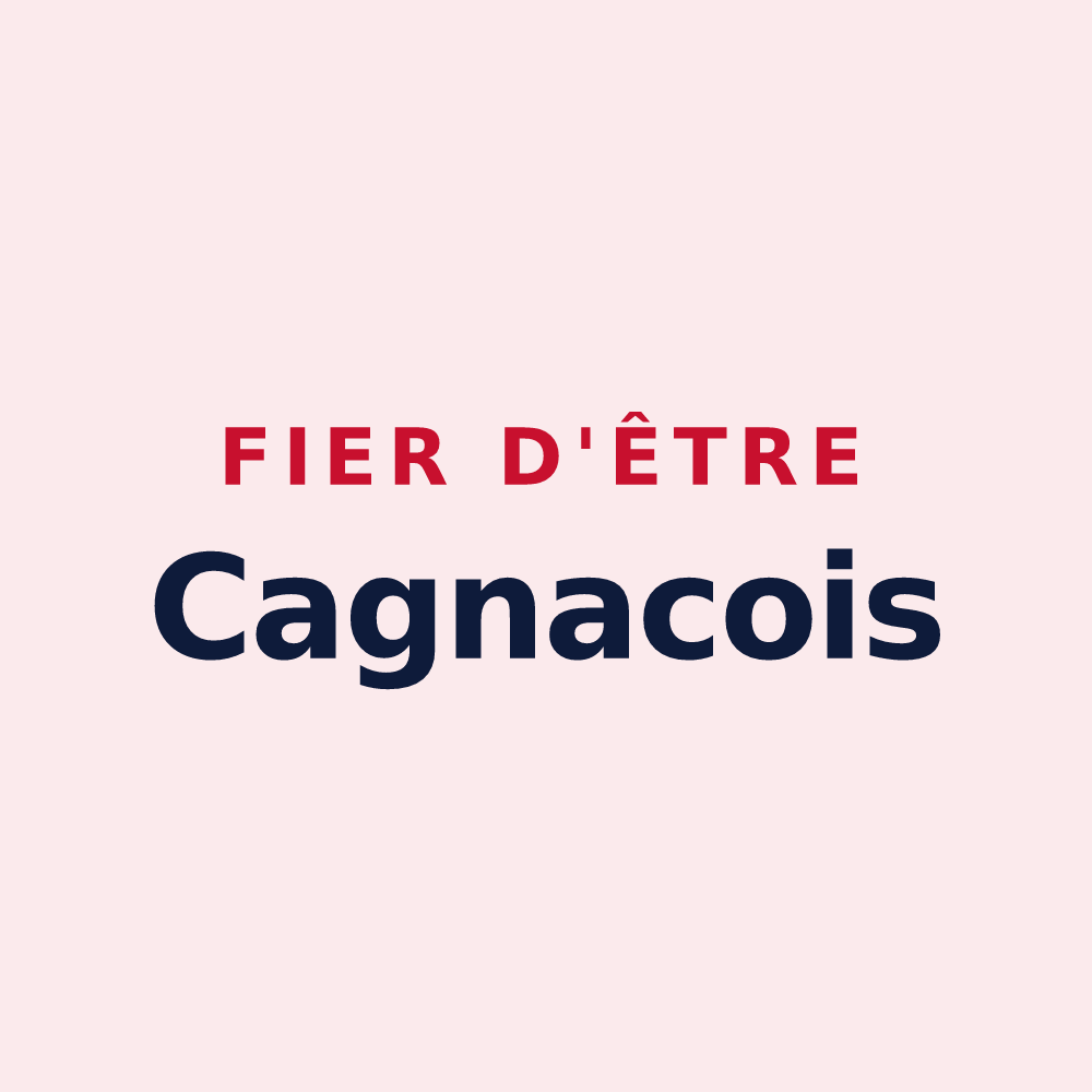 Magnet « Fier d'être Cagnacois » — design pour Cagnac-les-Mines