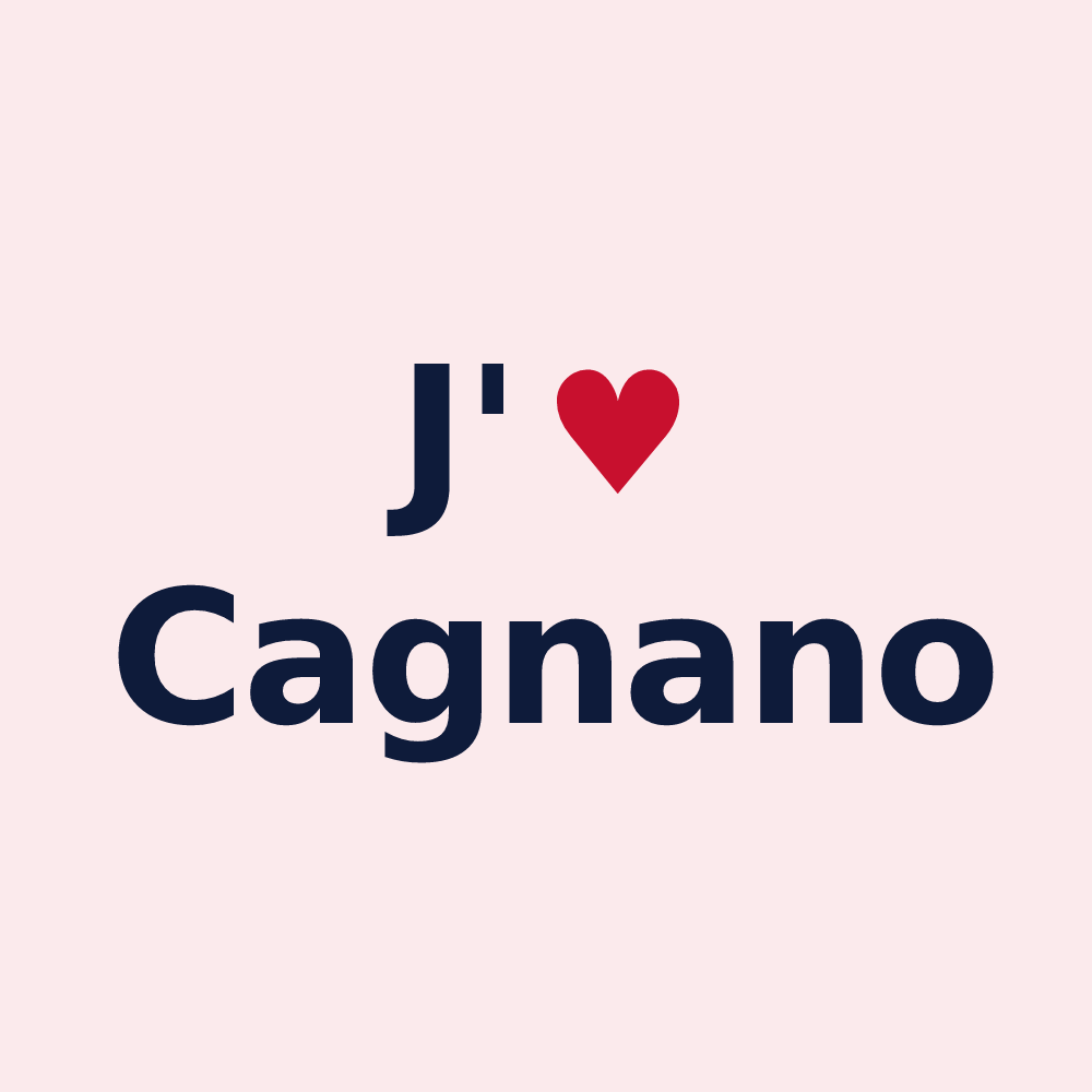Magnet personnalisé Cagnano — design J'aime Cagnano