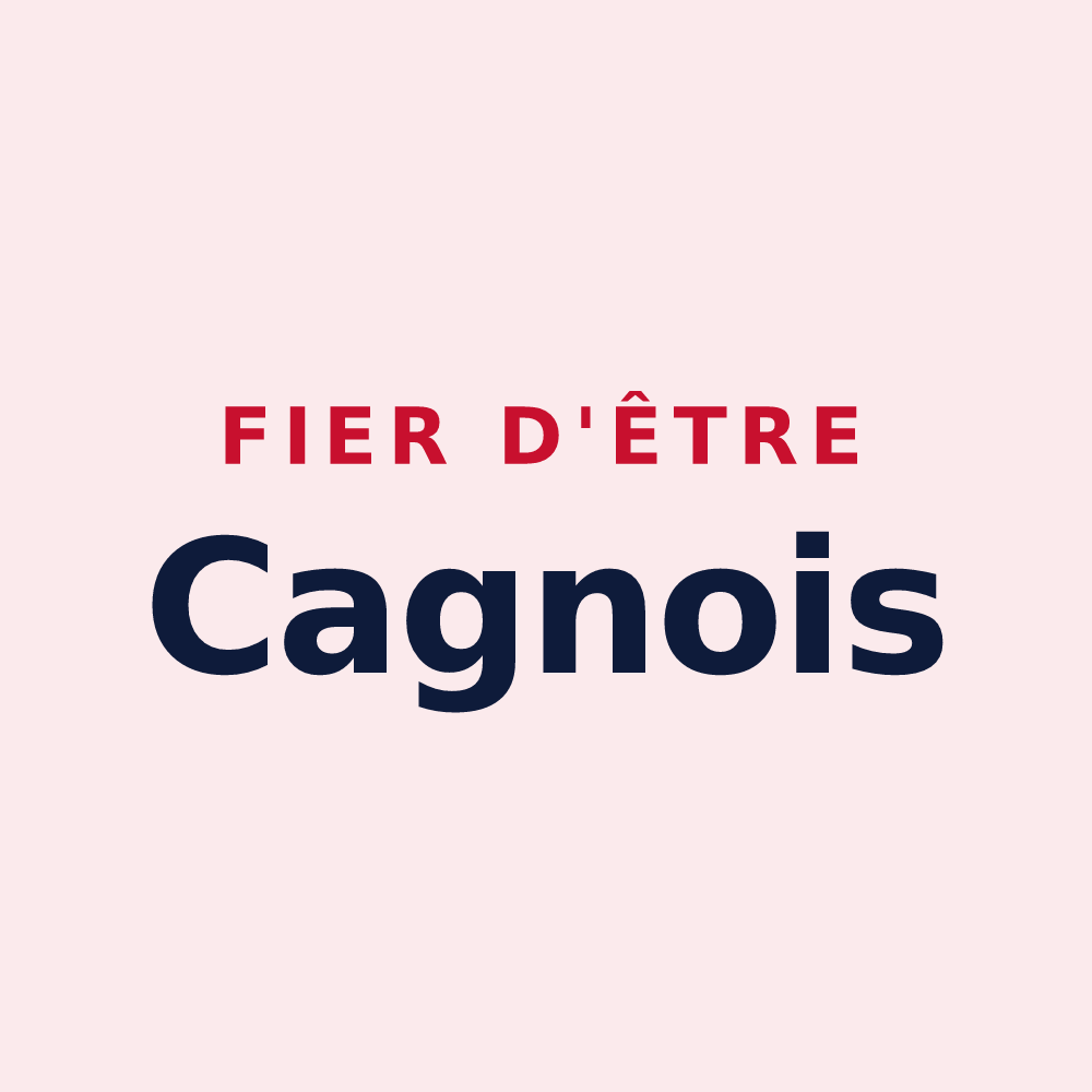 Magnet « Fier d'être Cagnois » — design pour Cagnes-sur-Mer