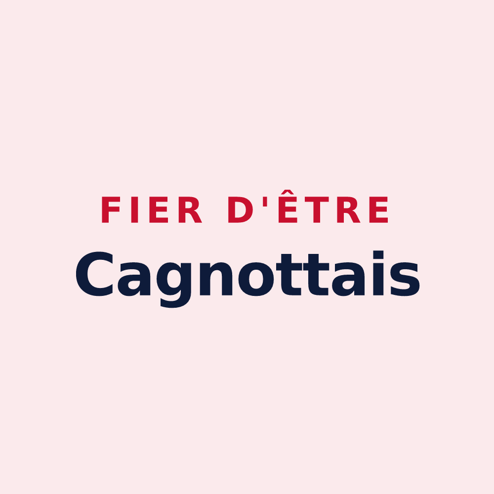 Magnet « Fier d'être Cagnottais » — design pour Cagnotte