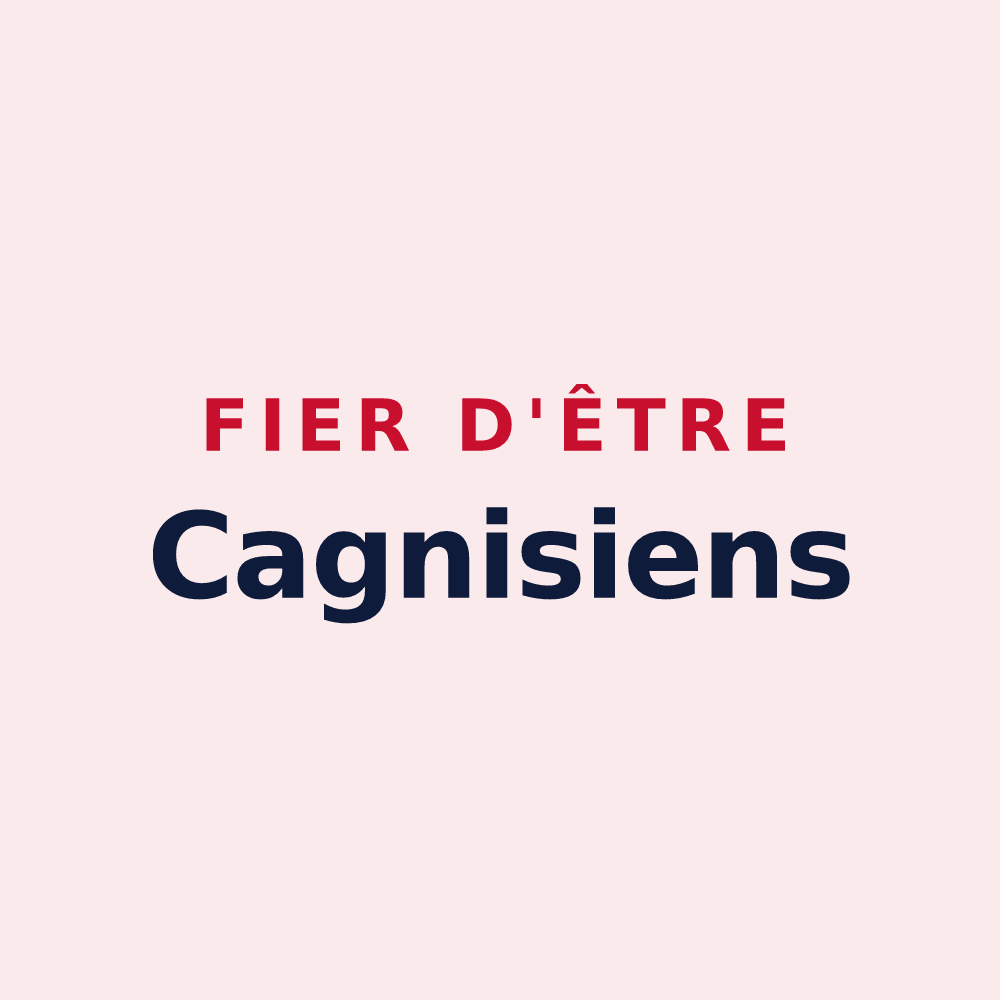 Magnet « Fier d'être Cagnisiens » — design pour Cagny