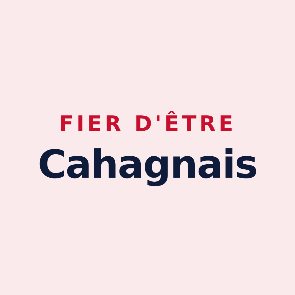Magnet « Fier d'être Cahagnais » — design pour Cahagnes