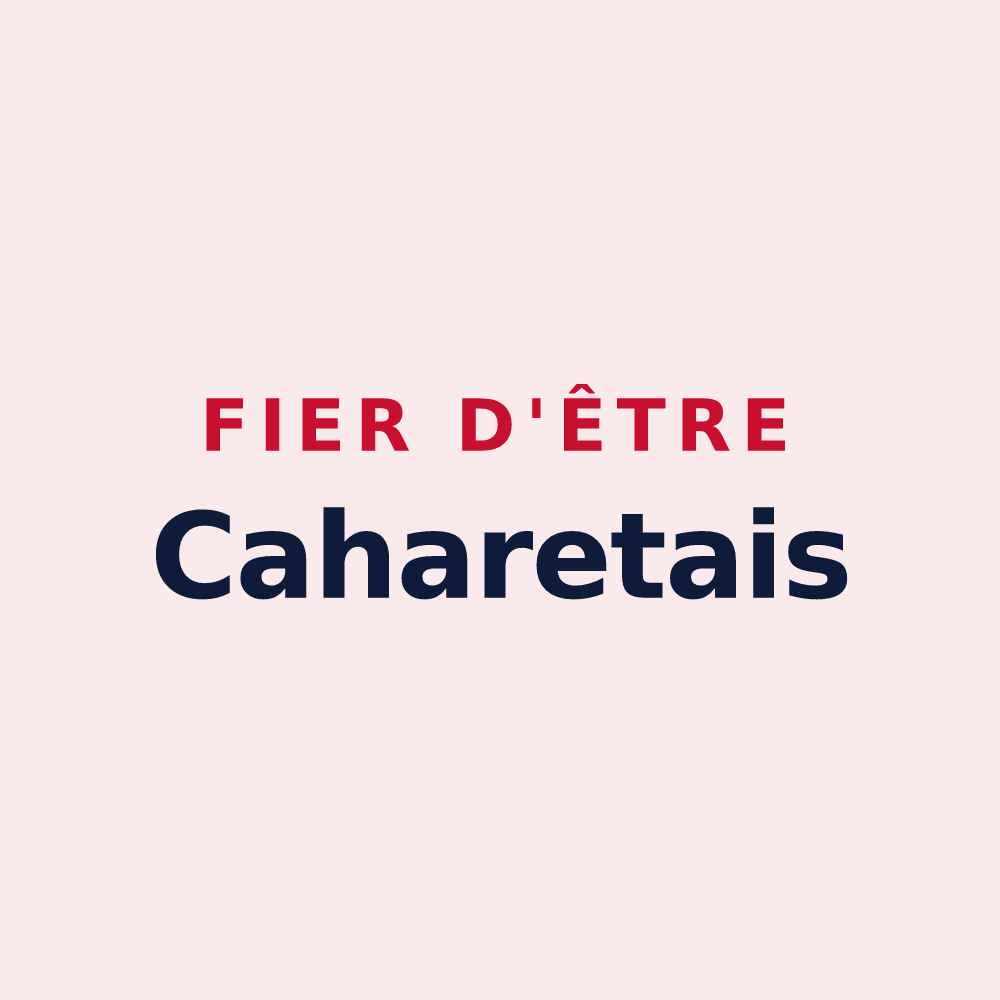 Magnet « Fier d'être Caharetais » — design pour Caharet