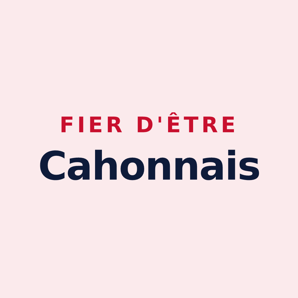 Magnet « Fier d'être Cahonnais » — design pour Cahon