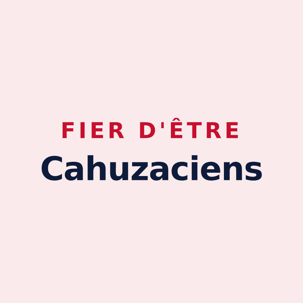 Magnet « Fier d'être Cahuzaciens » — design pour Cahuzac-sur-Adour