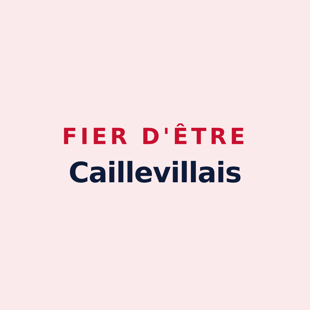 Magnet « Fier d'être Caillevillais » — design pour Cailleville
