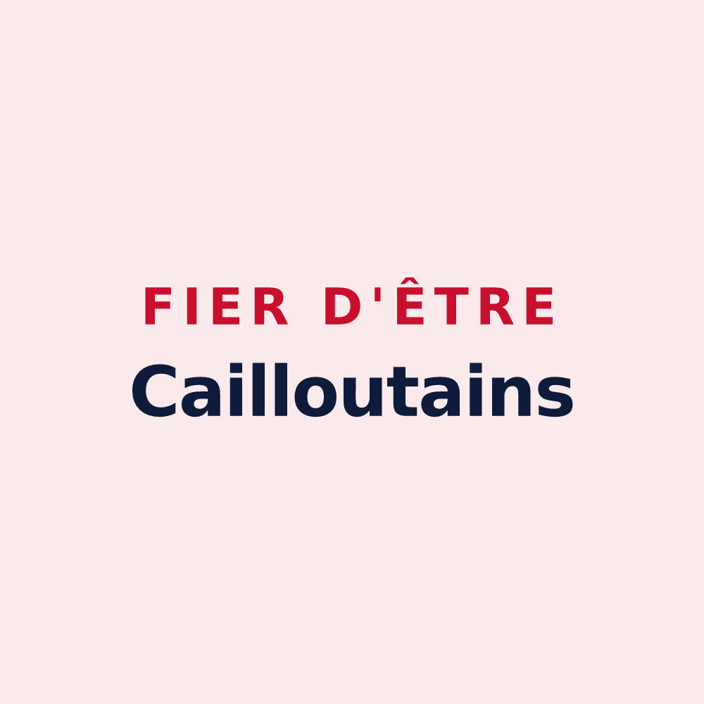 Magnet « Fier d'être Cailloutains » — design pour Cailloux-sur-Fontaines