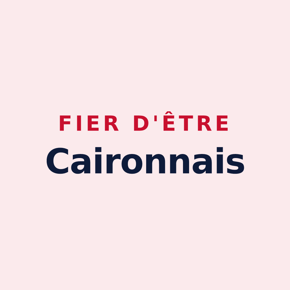 Magnet « Fier d'être Caironnais » — design pour Cairon