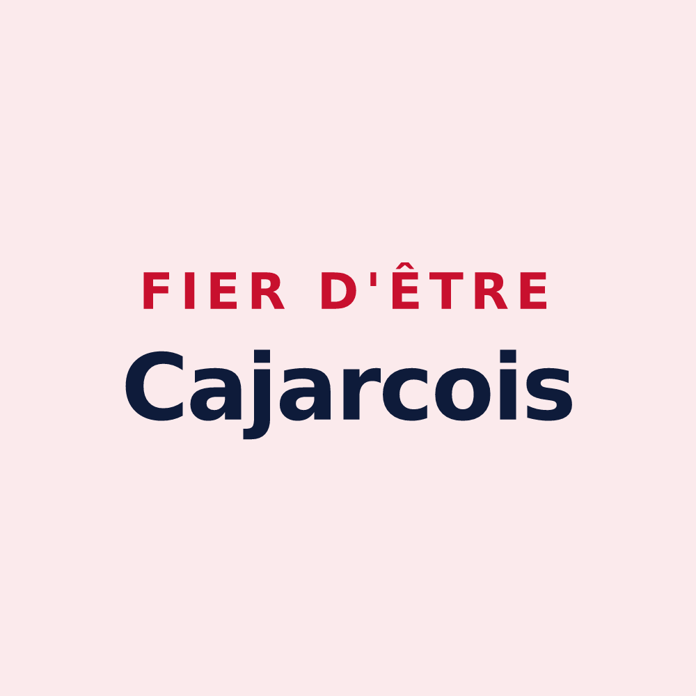 Magnet « Fier d'être Cajarcois » — design pour Cajarc