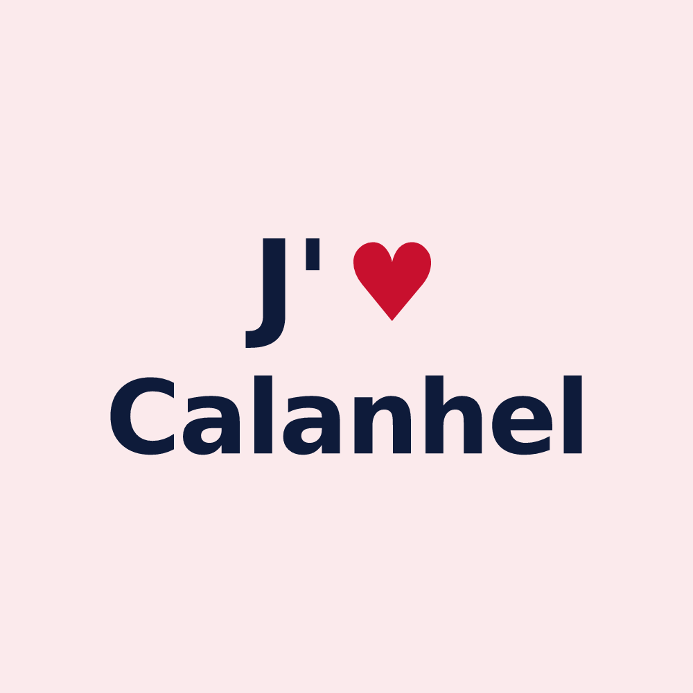Magnet personnalisé Calanhel — design J'aime Calanhel