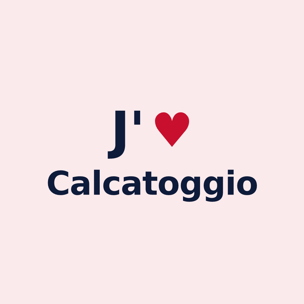 Magnet personnalisé Calcatoggio — design J'aime Calcatoggio
