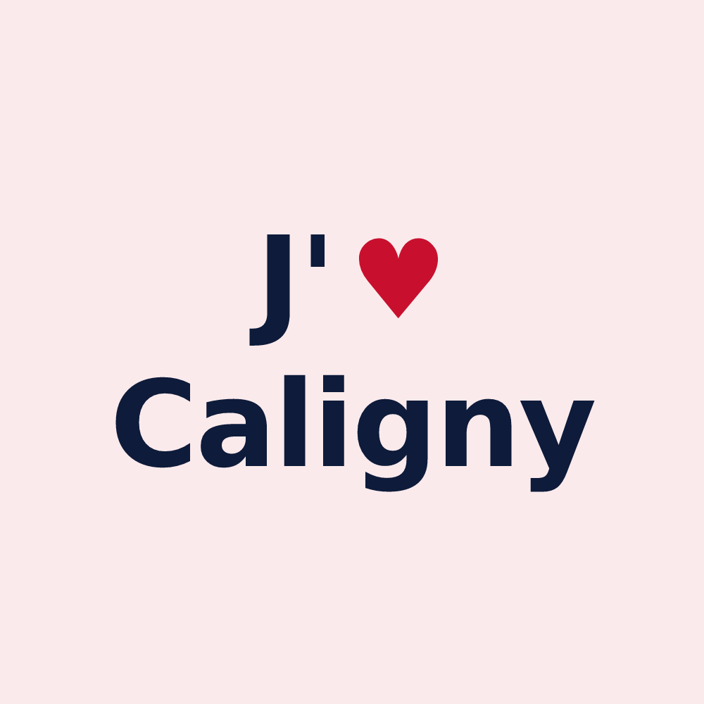 Magnet personnalisé Caligny — design J'aime Caligny