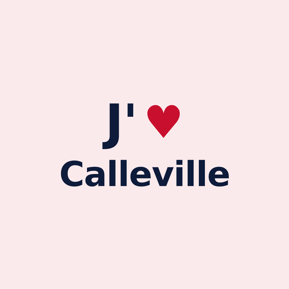 Magnet personnalisé Calleville — design J'aime Calleville