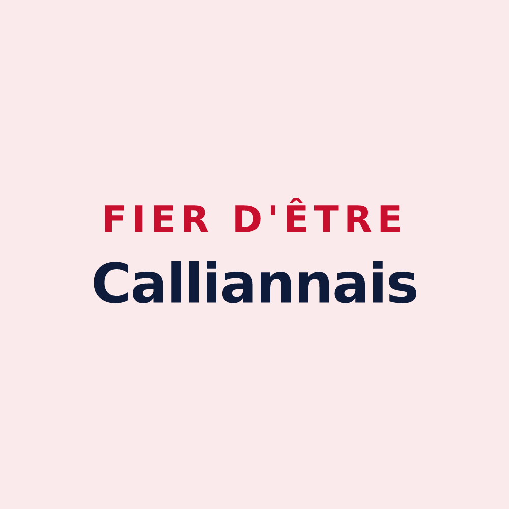 Magnet « Fier d'être Calliannais » — design pour Callian