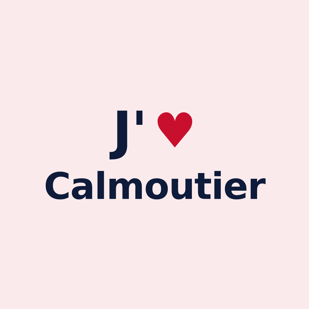 Magnet personnalisé Calmoutier — design J'aime Calmoutier