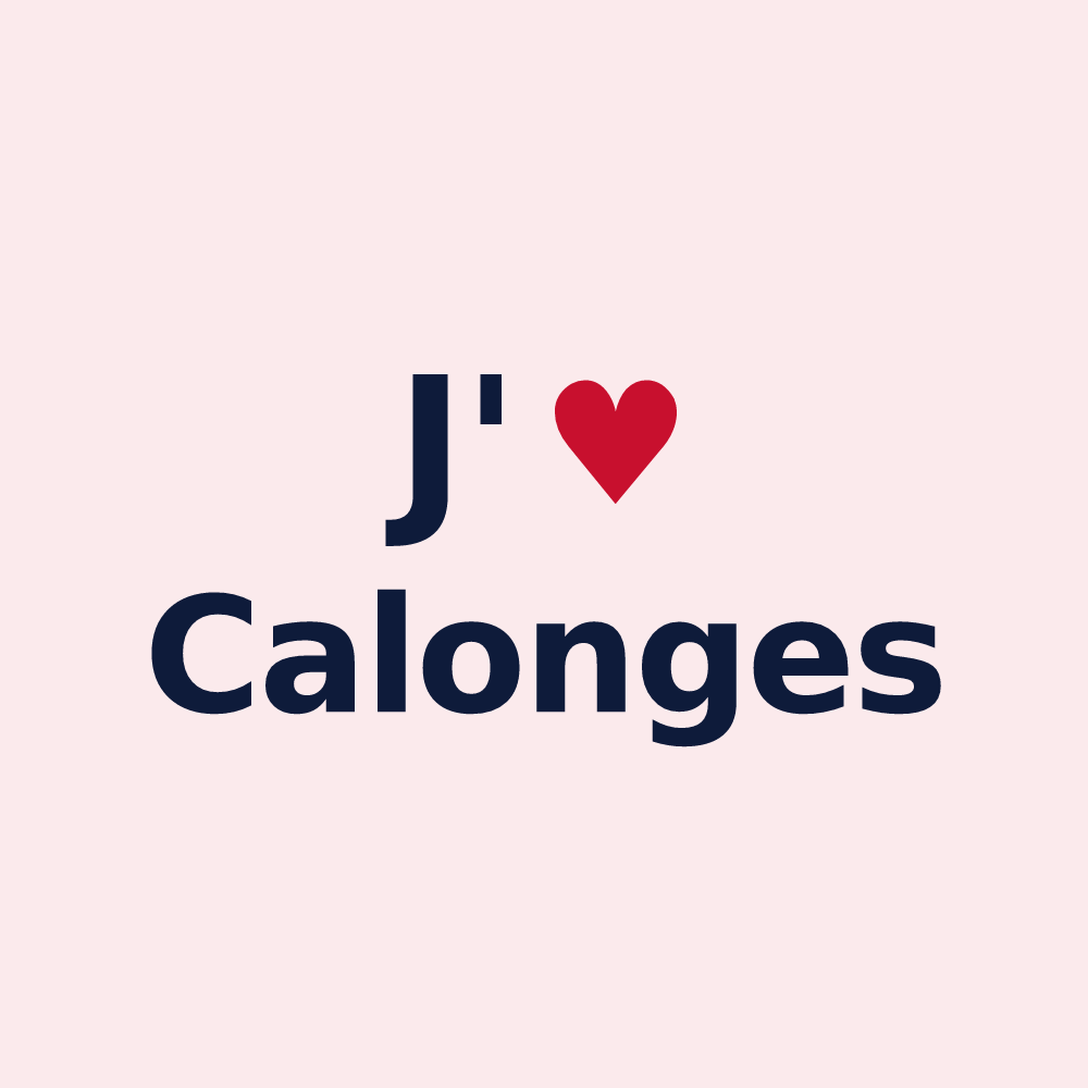 Magnet personnalisé Calonges — design J'aime Calonges