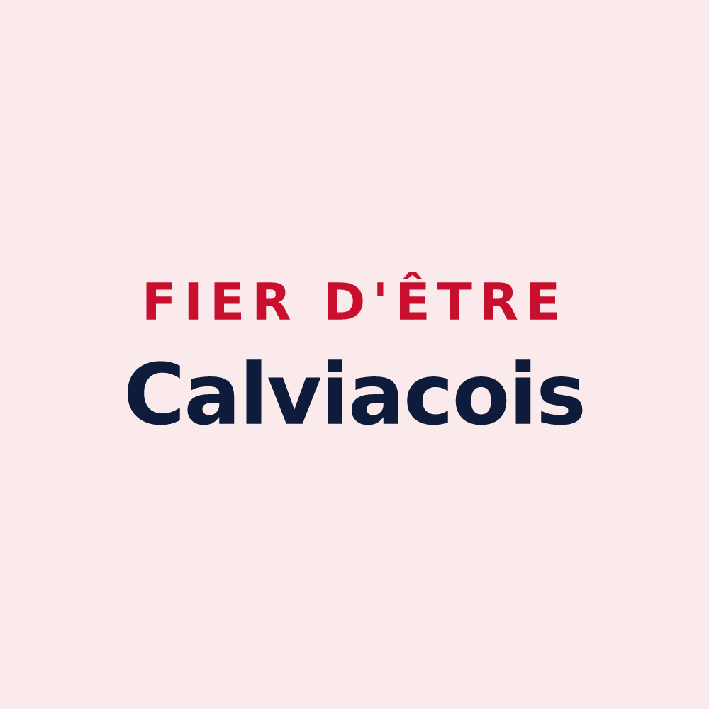 Magnet « Fier d'être Calviacois » — design pour Calviac-en-Périgord