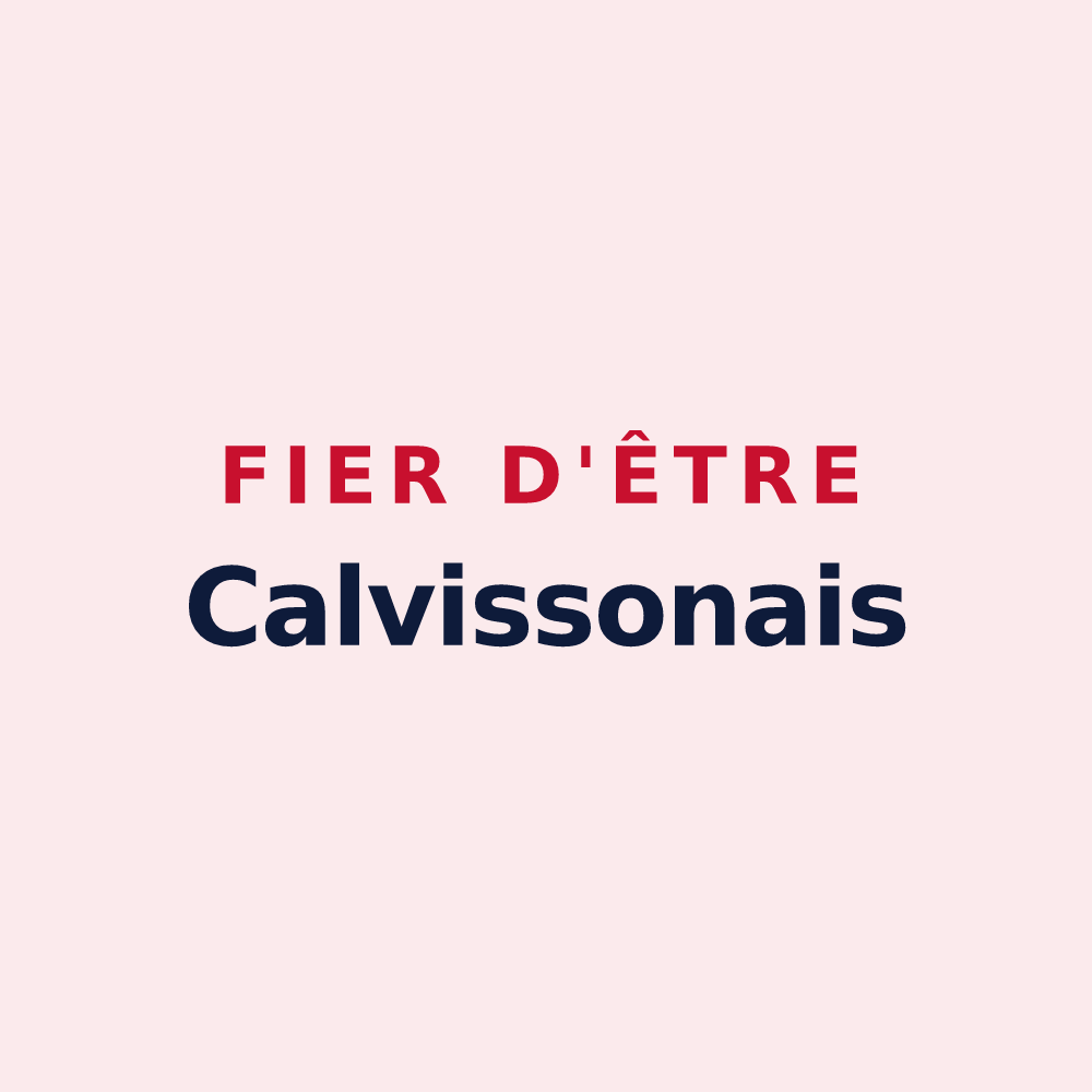 Magnet « Fier d'être Calvissonais » — design pour Calvisson