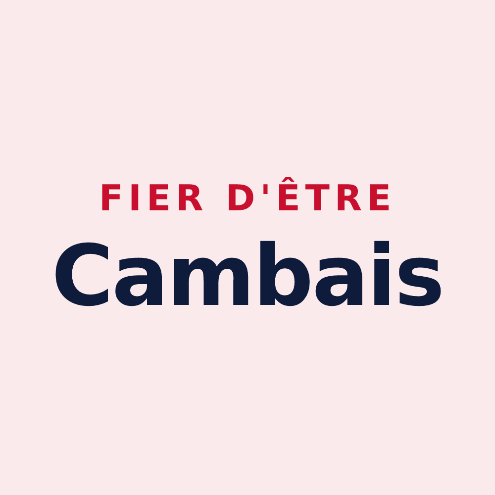 Magnet « Fier d'être Cambais » — design pour Cambes-en-Plaine