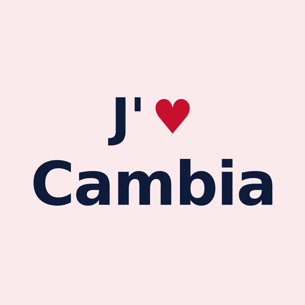 Magnet personnalisé Cambia — design J'aime Cambia