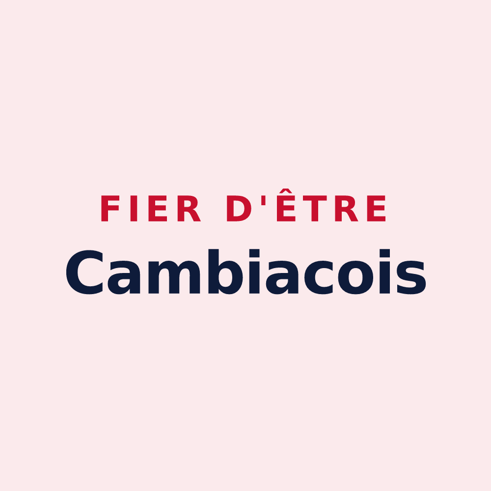 Magnet « Fier d'être Cambiacois » — design pour Cambiac