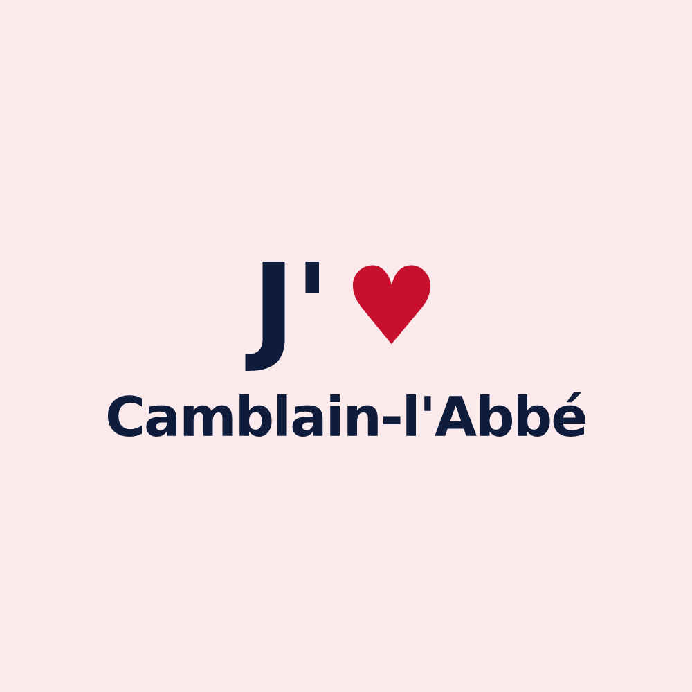Magnet personnalisé Camblain-l'Abbé — design J'aime Camblain-l'Abbé