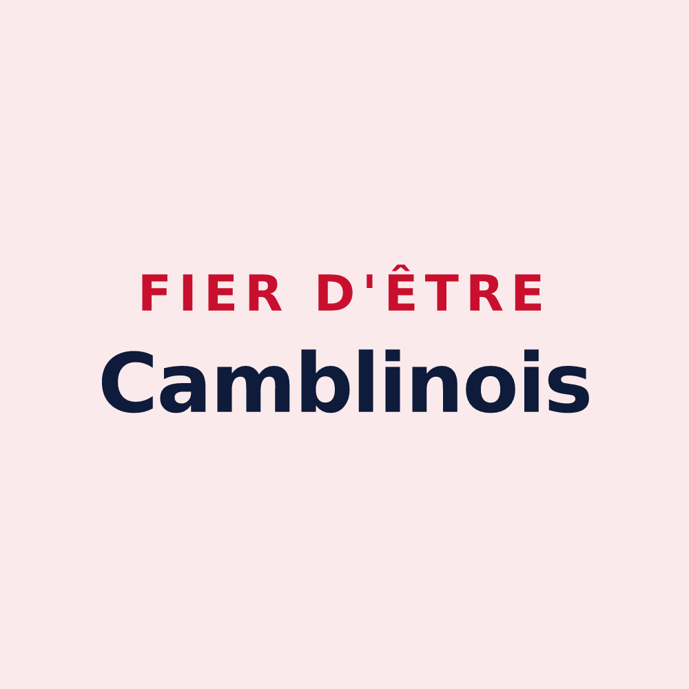 Magnet « Fier d'être Camblinois » — design pour Camblain-l'Abbé
