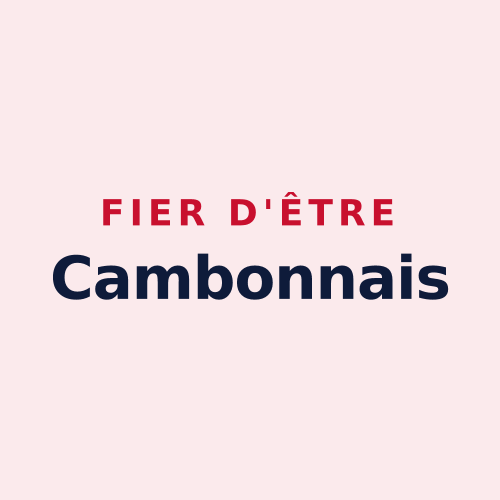 Magnet « Fier d'être Cambonnais » — design pour Cambon
