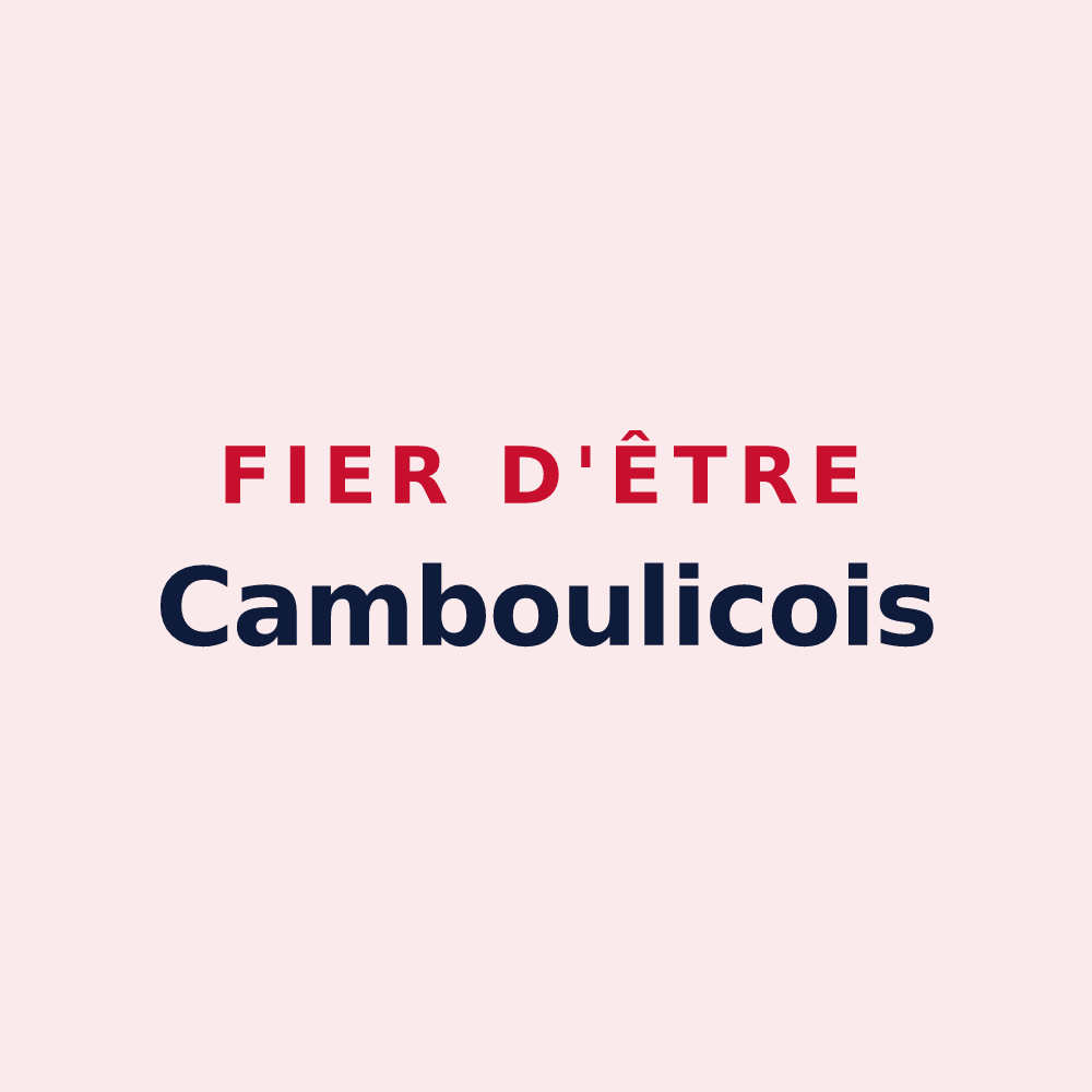 Magnet « Fier d'être Camboulicois » — design pour Camboulit