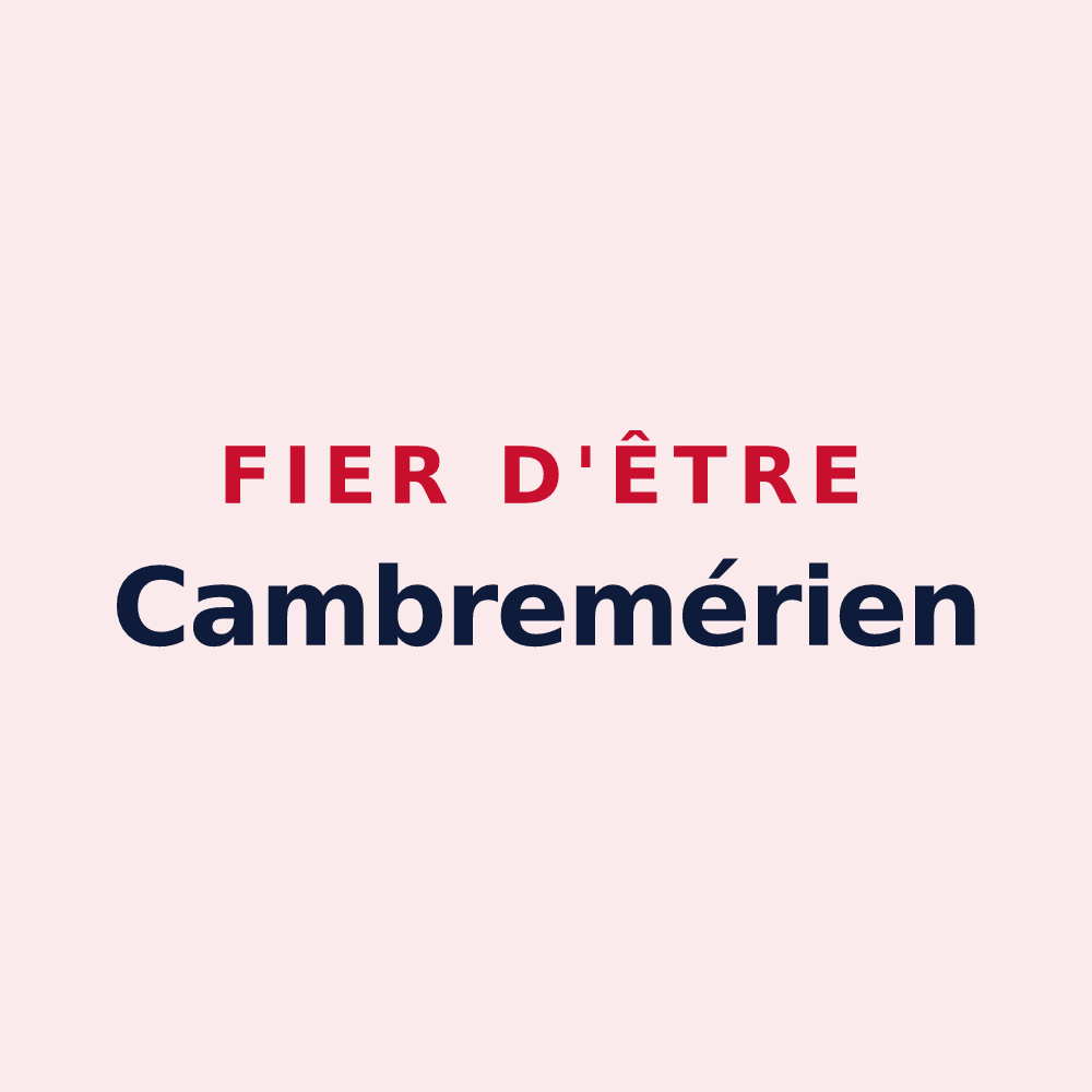 Magnet « Fier d'être Cambremérien » — design pour Cambremer