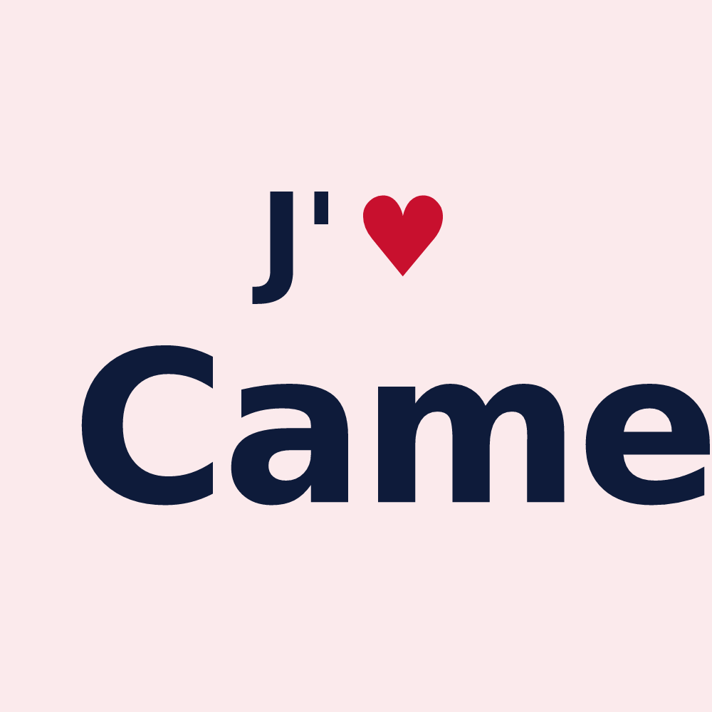 Magnet personnalisé Came — design J'aime Came