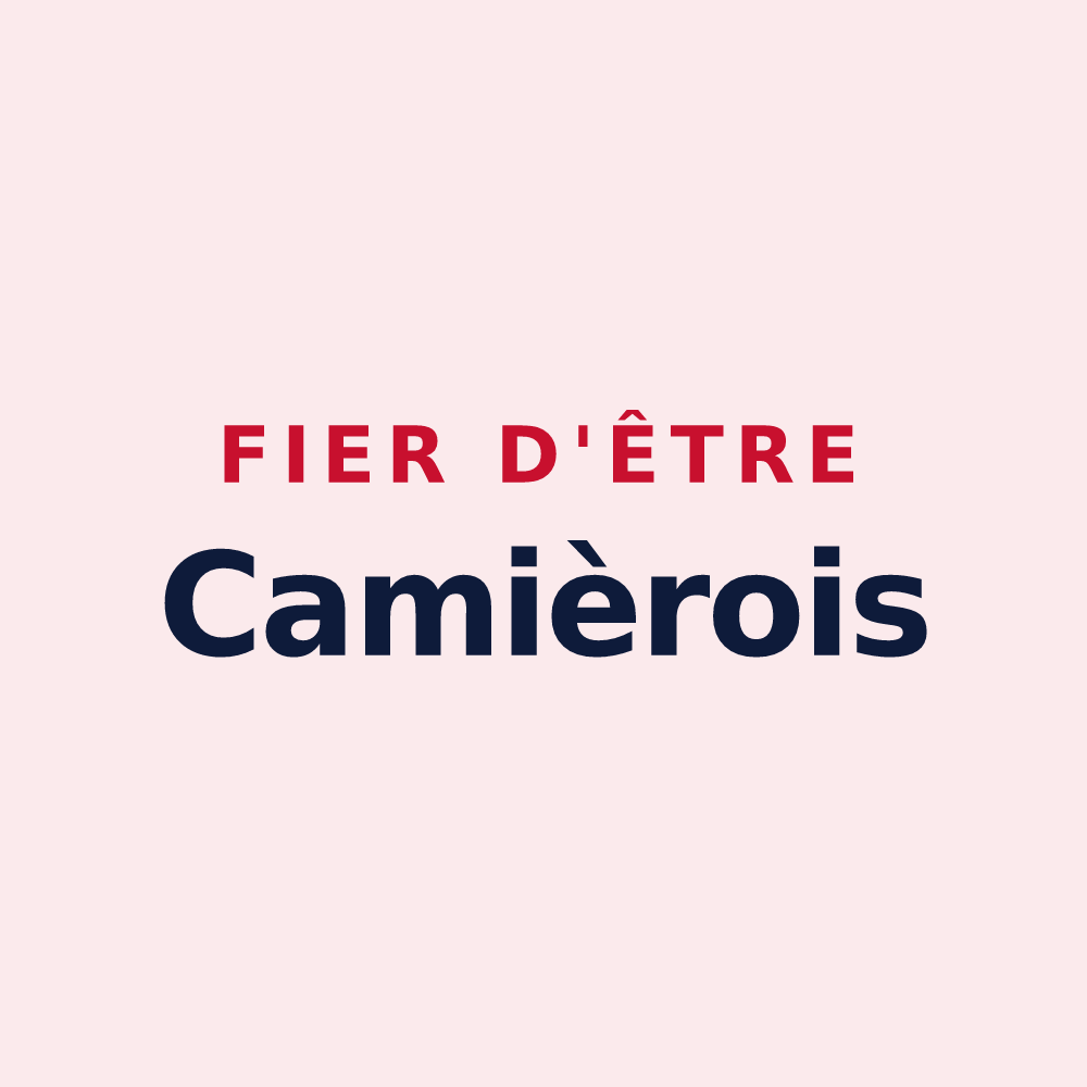 Magnet « Fier d'être Camièrois » — design pour Camiers