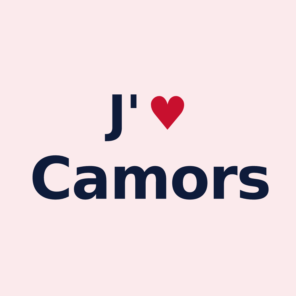 Magnet personnalisé Camors — design J'aime Camors