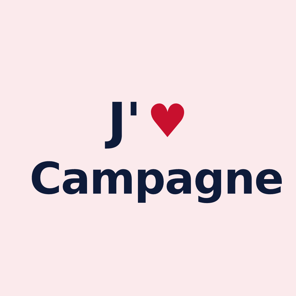 Magnet personnalisé Campagne — design J'aime Campagne