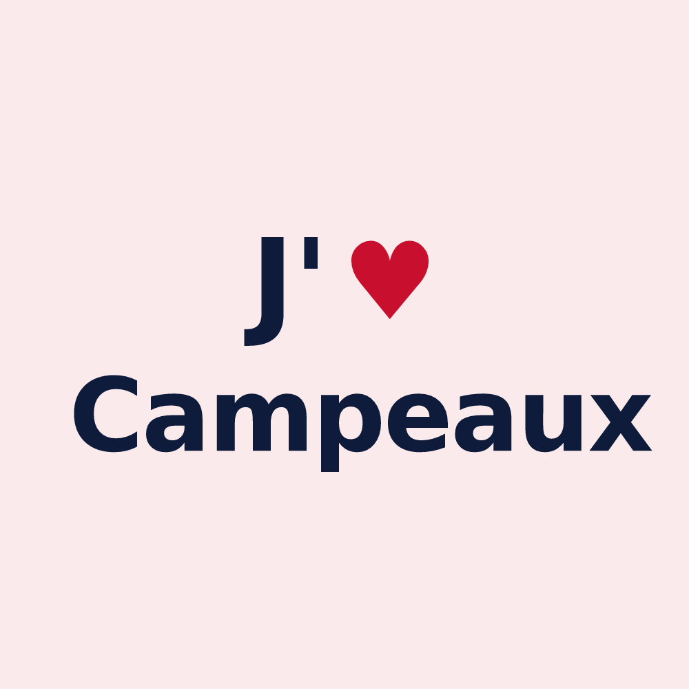 Magnet personnalisé Campeaux — design J'aime Campeaux