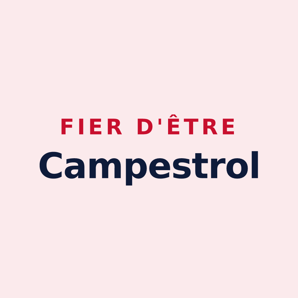 Magnet « Fier d'être Campestrol » — design pour Campestre-et-Luc
