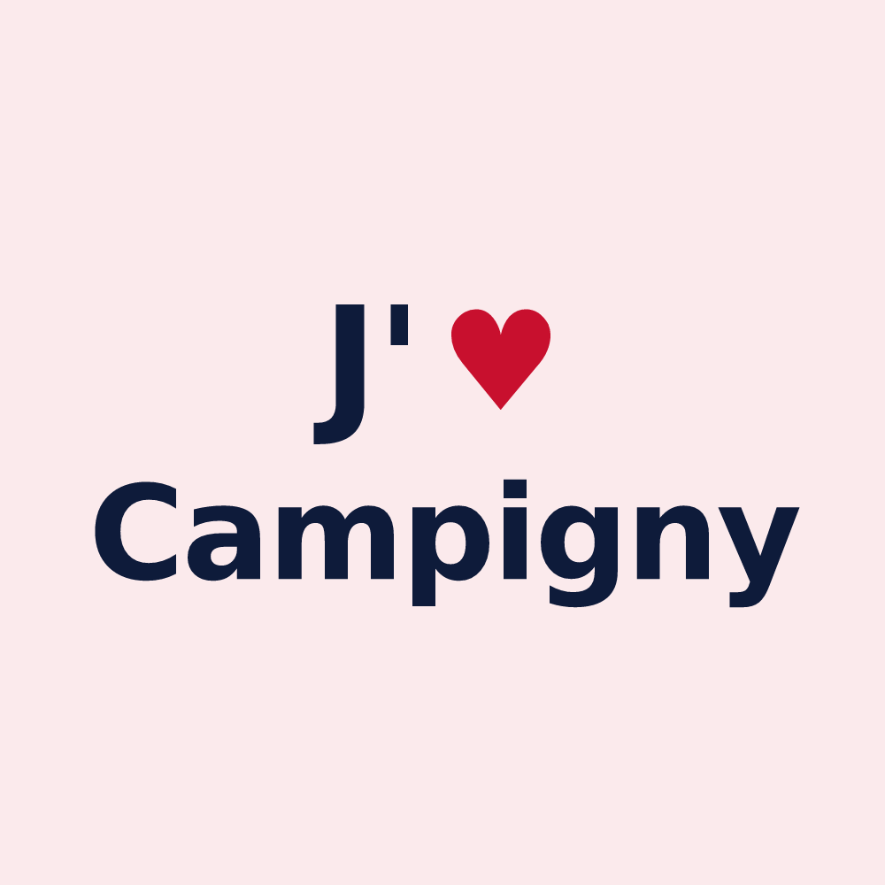Magnet personnalisé Campigny — design J'aime Campigny