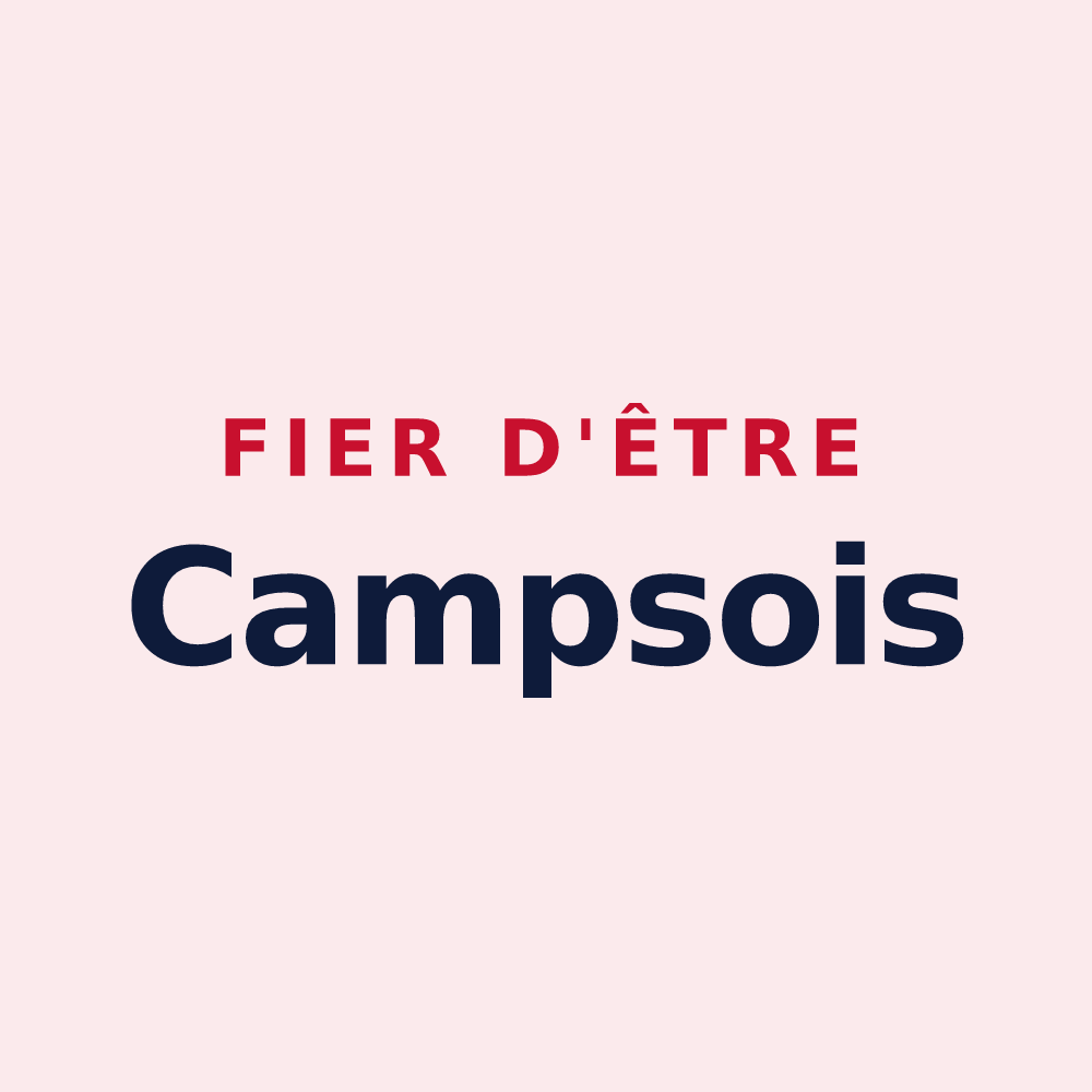 Magnet « Fier d'être Campsois » — design pour Camps-la-Source