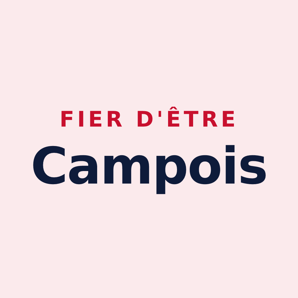 Magnet « Fier d'être Campois » — design pour Camps-sur-l'Agly
