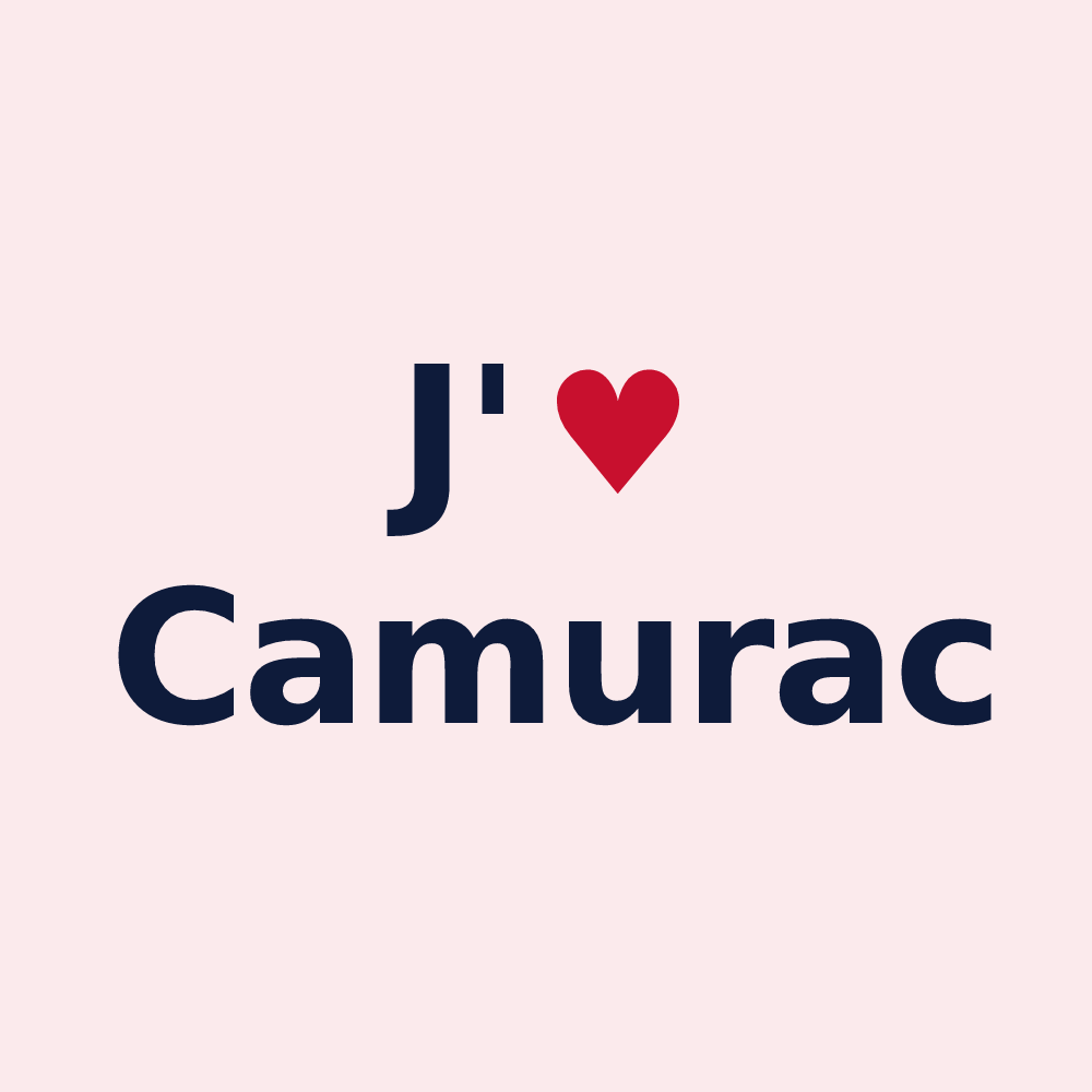 Magnet personnalisé Camurac — design J'aime Camurac